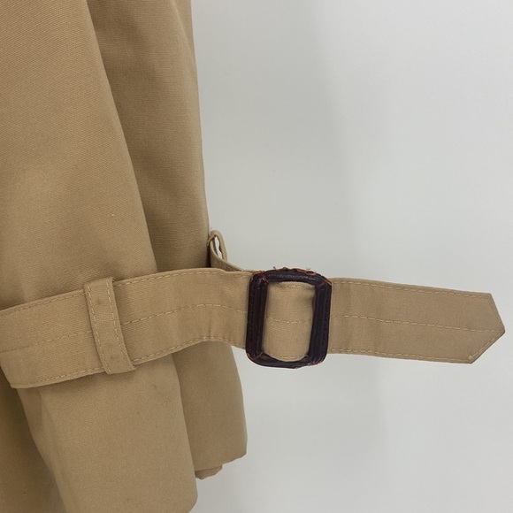 Etienne Aigner beige trench coat double breasted with belt size 8 - Picture 15 of 16